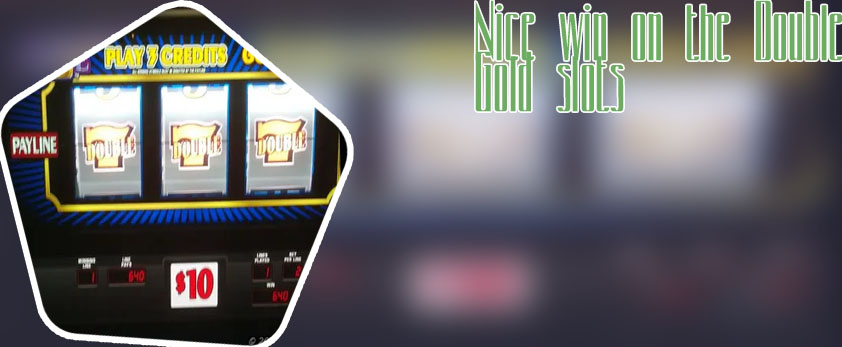 Double gold slot machine
